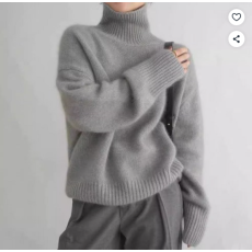 여성용 가을겨울 폴라넥 니트 루즈핏 부들부들 데일리 이너룩 감성 상의